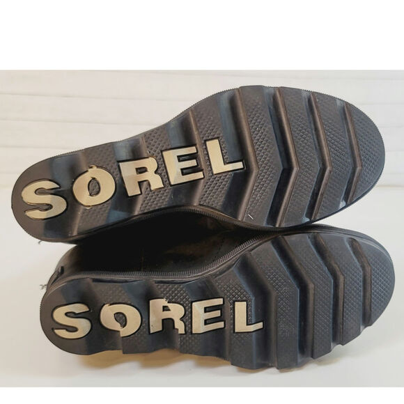 Sorel Joan of Arctic Wedge II in Black Leather, sz 6.5 - Picture 13 of 16